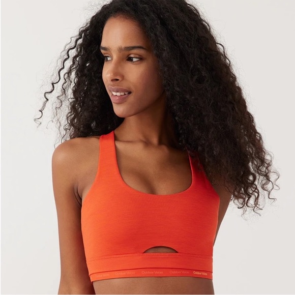 Outdoor Voices Other - Outdoor Voices Orange TechSweat Thrive Sports Bra Large